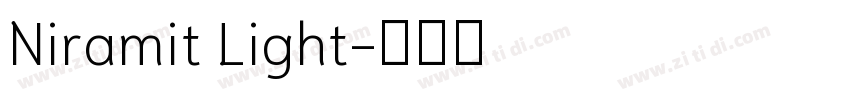 Niramit Light字体转换
